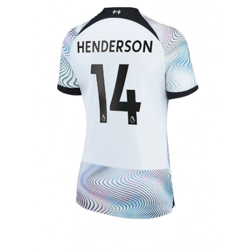 Dres Liverpool Jordan Henderson #14 Gostujuci za Žensko 2022-23 Kratak Rukav